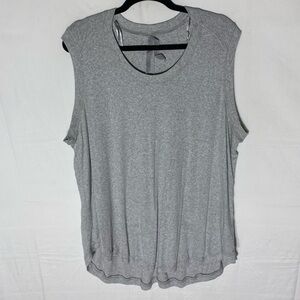 5/$25 Seven7 Melissa McCarthy Grey Sleeveless Top 3X